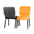 Modern Chair For Church Iron Frame Fabric Upholstery Stackable Church Chair Factory
